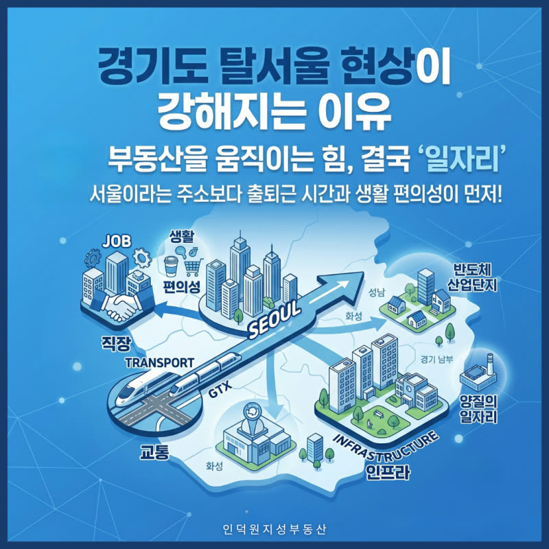 경기도 탈서울 현상, 반도체 벨트와 GTX가 바꾸는 부동산 흐름