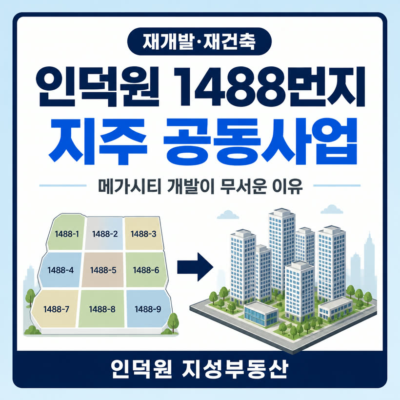 인덕원 1488번지 핵심 요지, 메가시티 지주 공동사업이 무서운 이유