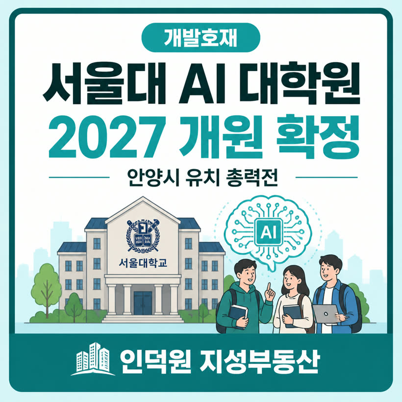 서울대 AI 대학원 2027년 개원 확정! 대한민국 인공지능의 심장이 뛴다 (ft. 안양시 유치 총력전)